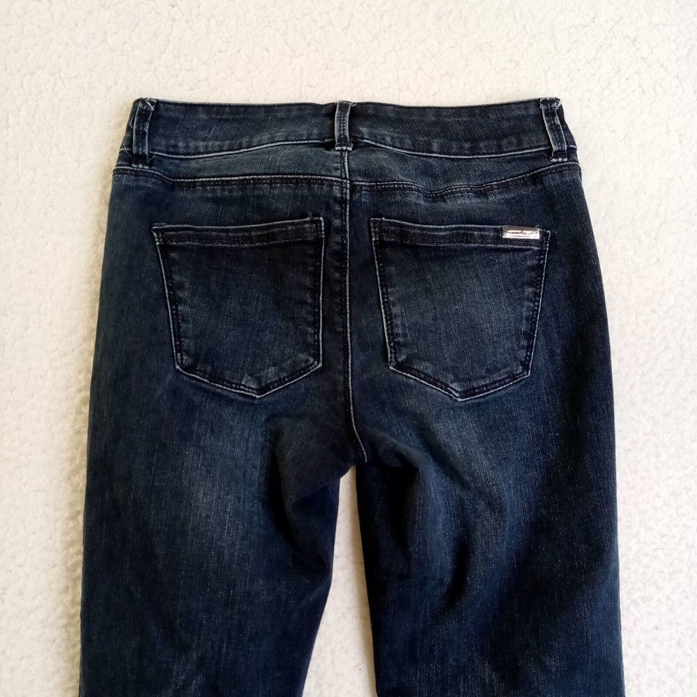 White House Black Market Jeans Womens 00 Skinny Ankle Blue Stretch Cotton Blend - Picture 10 of 12